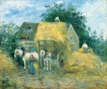 der Heuwagen Montfoucault 1879 Camille Pissarro